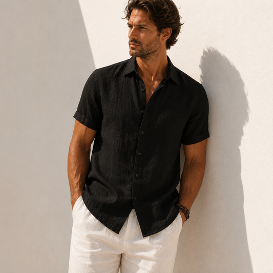 La Chemise Lin Coupe Courte